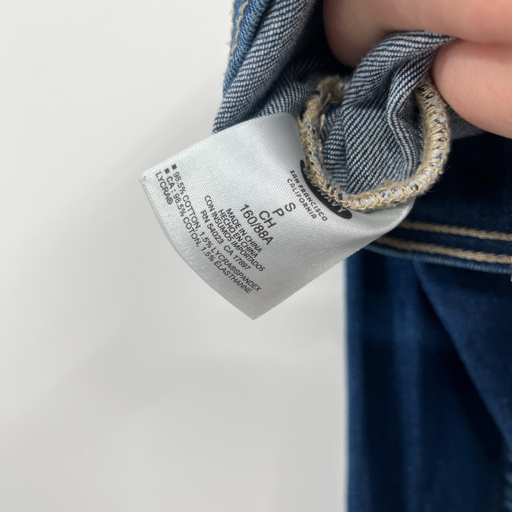 Old Navy Jean Jacket Women S Denim Blue Long Sleeve Button Collard - Picture 5 of 8